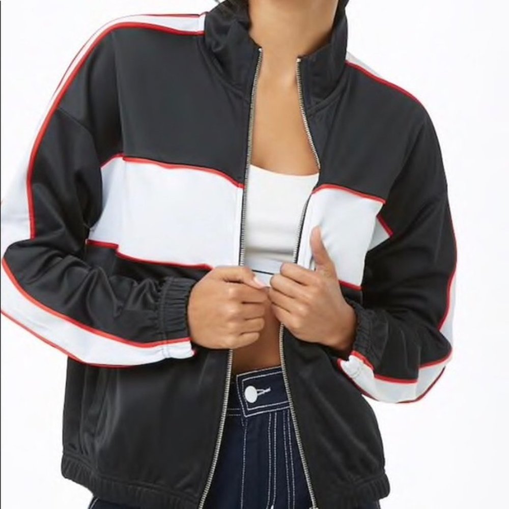 Forever 21 Black and White Track Jacket